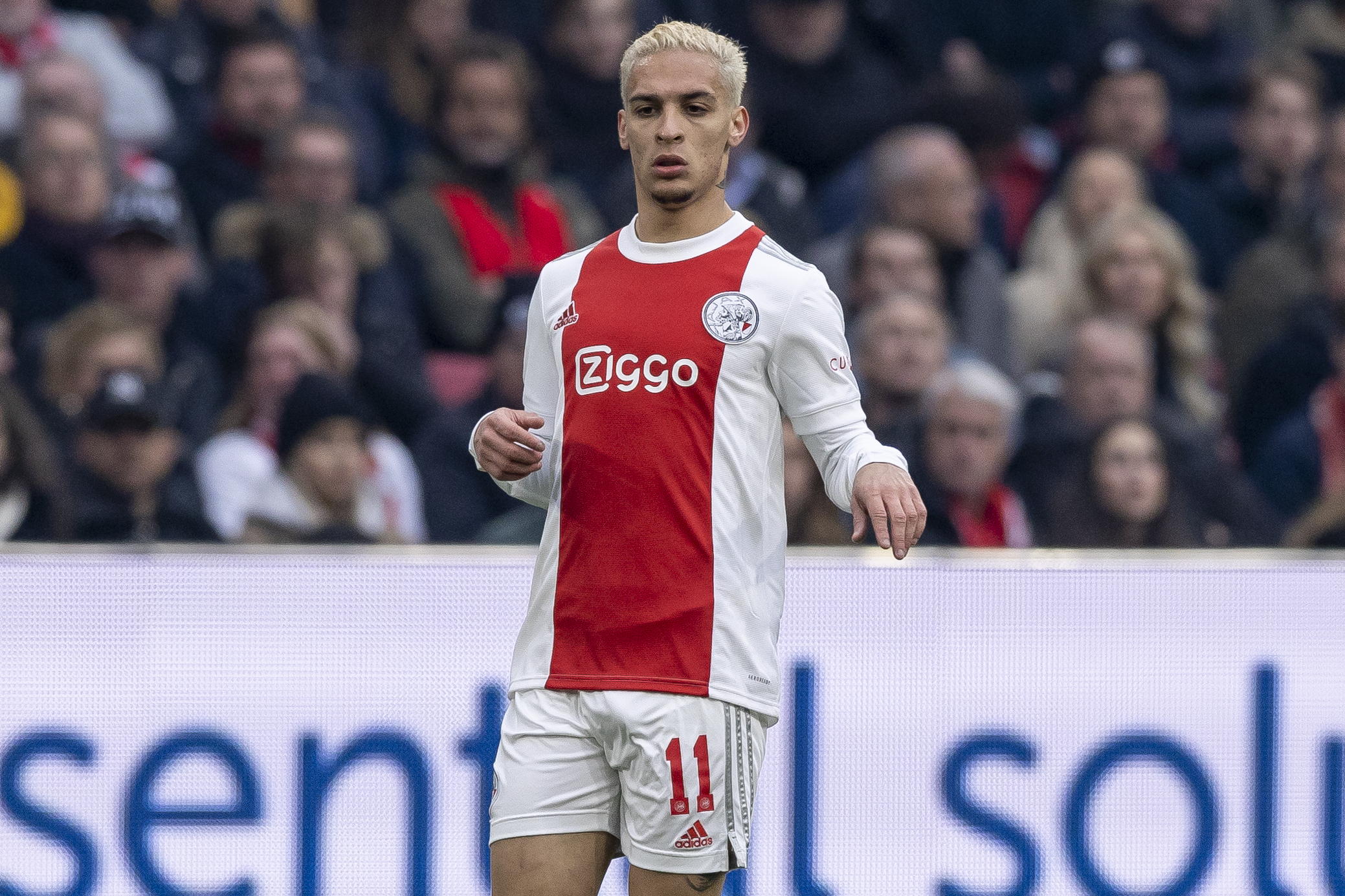 Antony has won two Eredivisie titles with Ajax after arriving in 2020