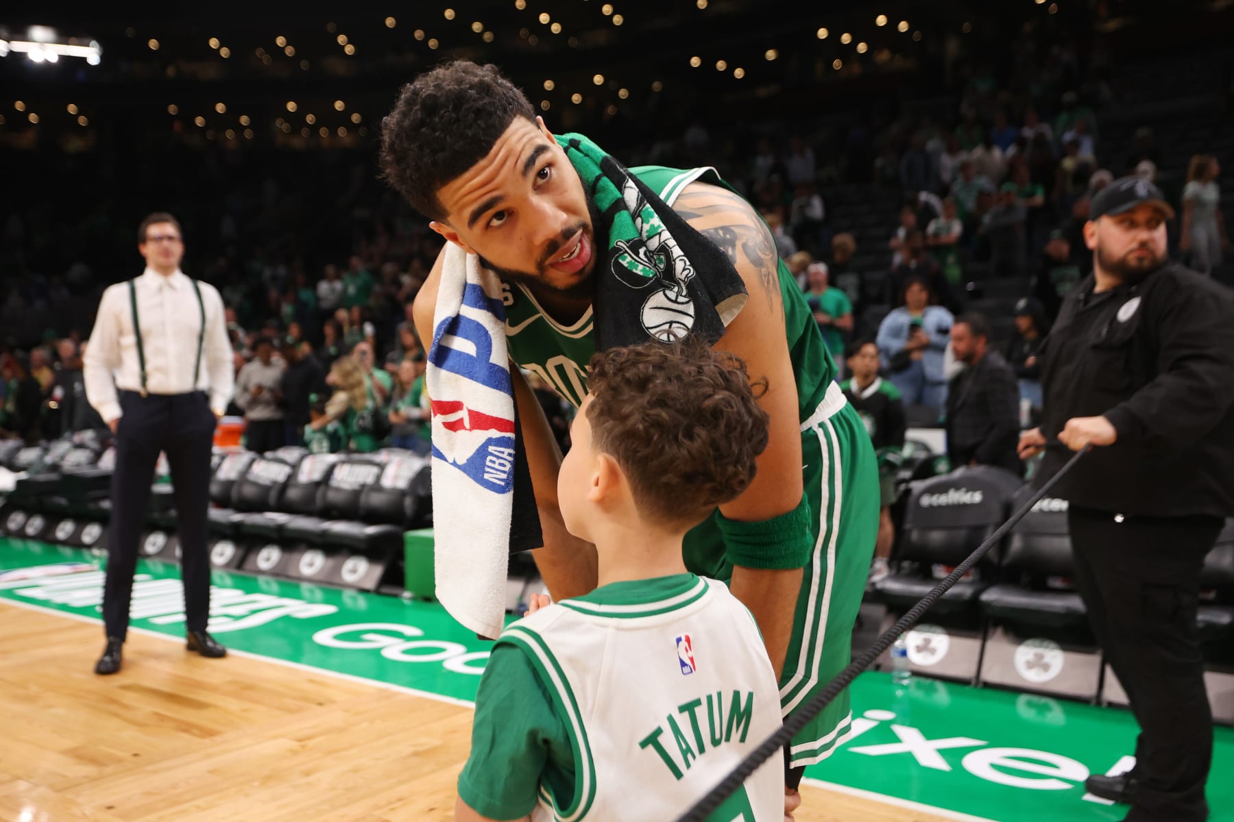 Video: Jayson Tatum Gifts Kevin Hart His 5-Year Old Son Deuce's Celtics  Jersey | News, Scores, Highlights, Stats, and Rumors | Bleacher Report