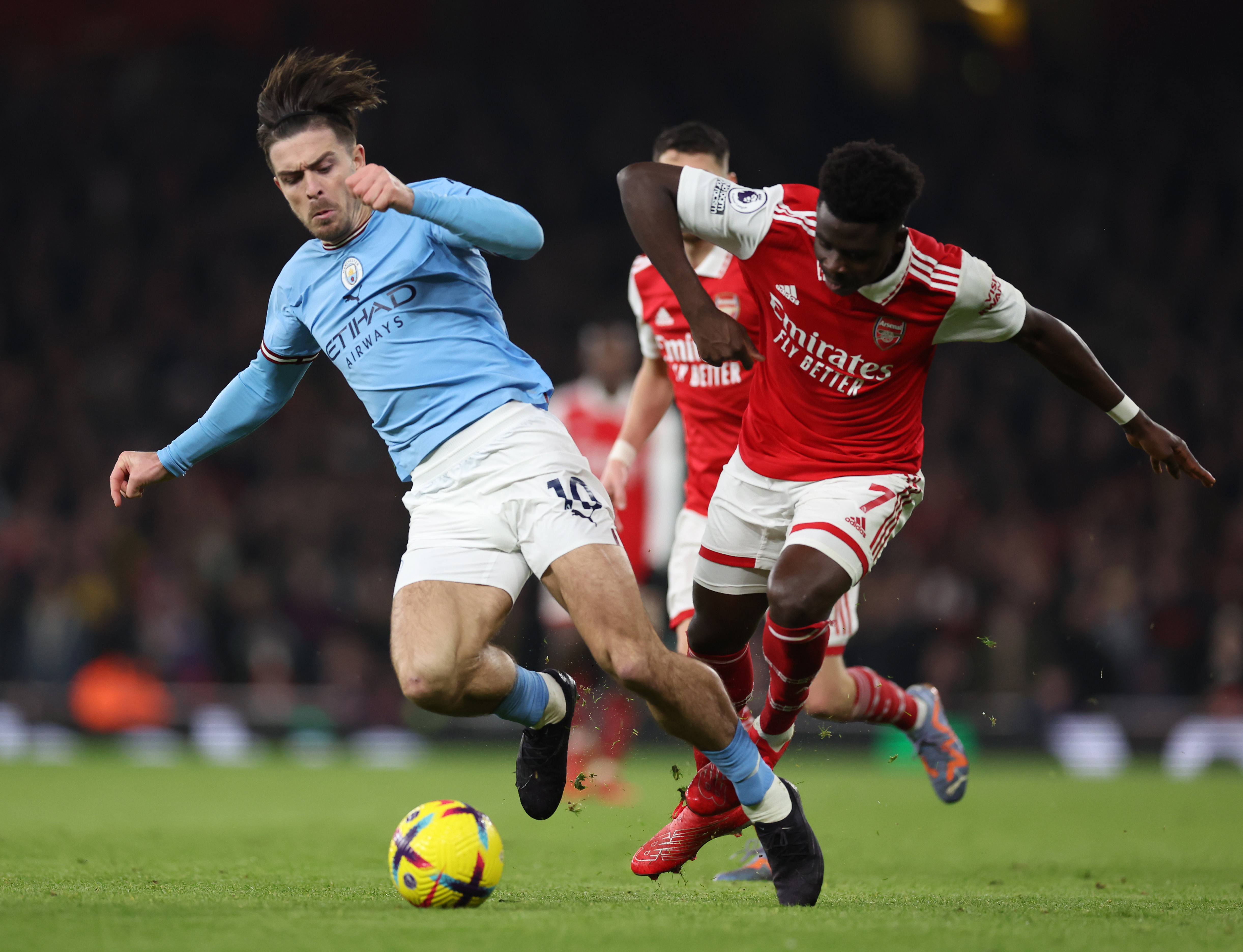 On the pitch, Grealish and Saka are fierce title rivals