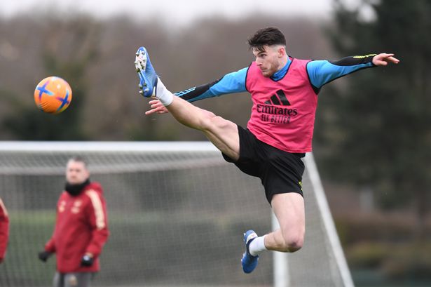 Injury return, Rice shock - Three things spotted in Arsenal training ahead  of Liverpool clash - football.london