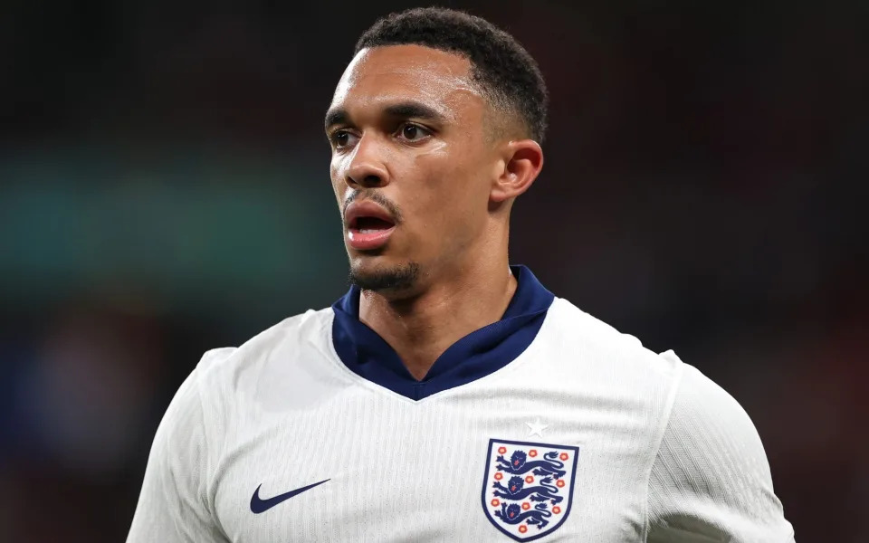 Trent Alexander-Arnold in action for England