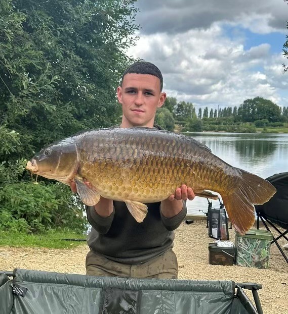 The Man City ace with a fine catch